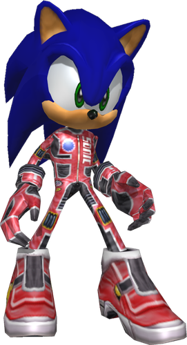 Sonic Adventure 2 - Battle Sonic Racing Suit Render